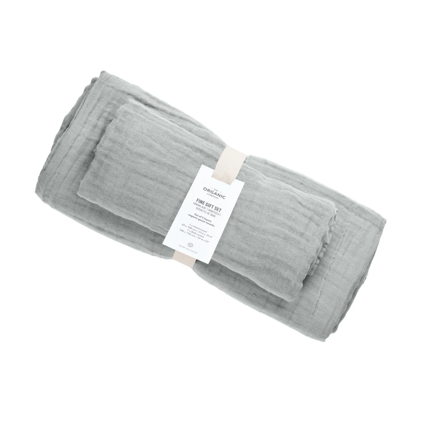 ORGANIC GAUZE TOWEL SET/Dusty Mint