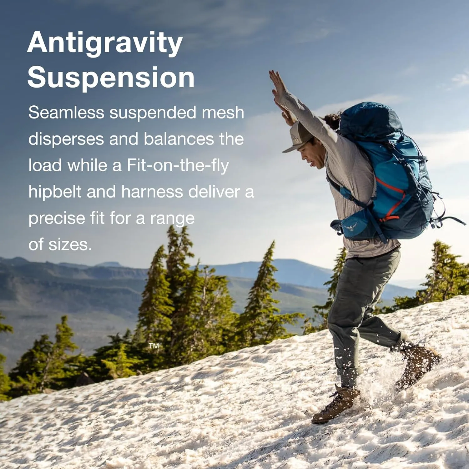 Osprey Atmos AG LT 65L Men's Backpacking Backpack, Scenic Valley/Green Peppercorn, L/XL