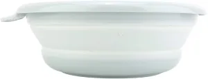 Outdoor Camping Travel Folding Wash Basin Kitchen Plastic Collapsible Dish Tub(Blue)