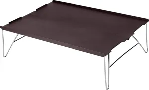 Outdoor Folding Aluminium Camping Table Mini Size Easy Packable Pop-Up Edged Backpacking Picnic Table with Carry Bag for Home, Hiking, Camping, Mountaineering