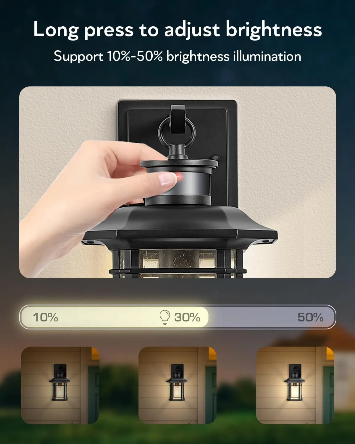 Outdoor Light Fixture With Motion Sensor, Dusk To Dawn Modern Exterior Porch Lights Wall Mount, Anti-rust 100% Aluminum Outdoor Wall Lantern, Black Farmhouse outdoor wall light For Garage Backyard