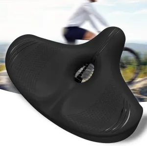 Oversized Bike Seat for Peloton, Comfort Bicycle Seat Cushion Compatible with Peloton, Road or Exercise Bikes, Bicycle Saddle Replacement for Men & Women