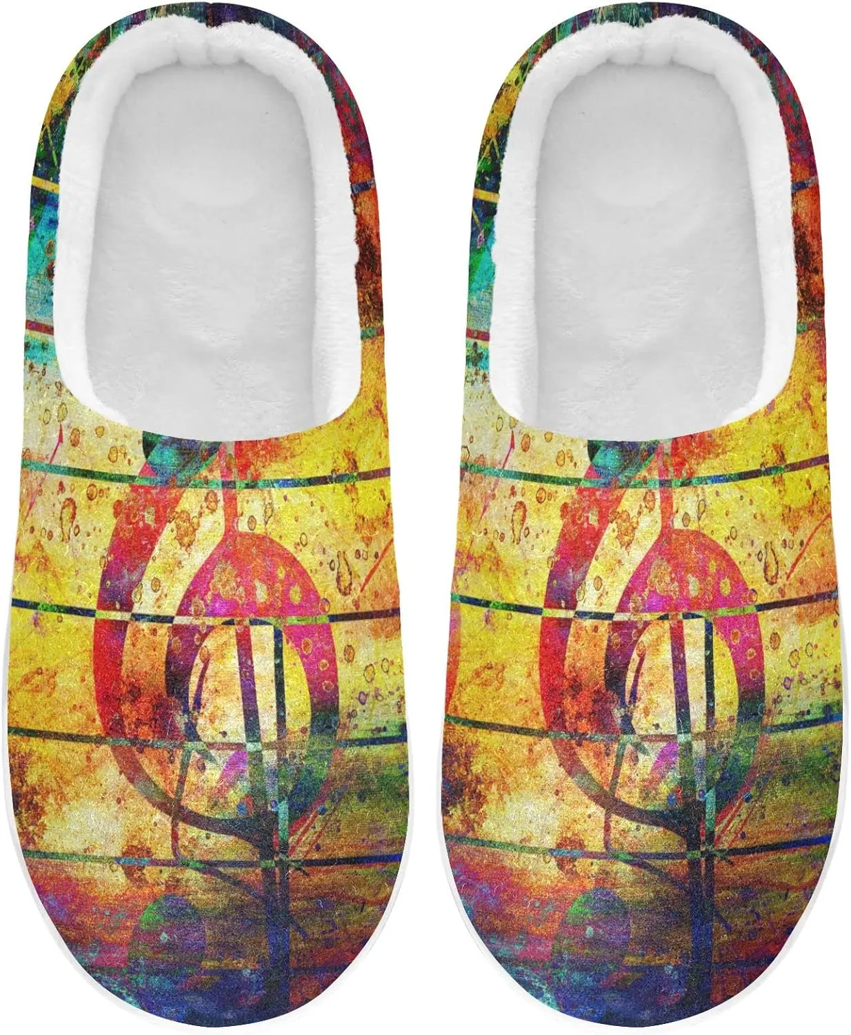 Oyihfvs Unisex Memory Foam Warm Slippers Comfort Soft Casual Shoes for Indoor Outdoor S-XXXL