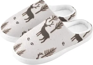 Oyihfvs Unisex Memory Foam Warm Slippers Comfort Soft Casual Shoes for Indoor Outdoor S-XXXL