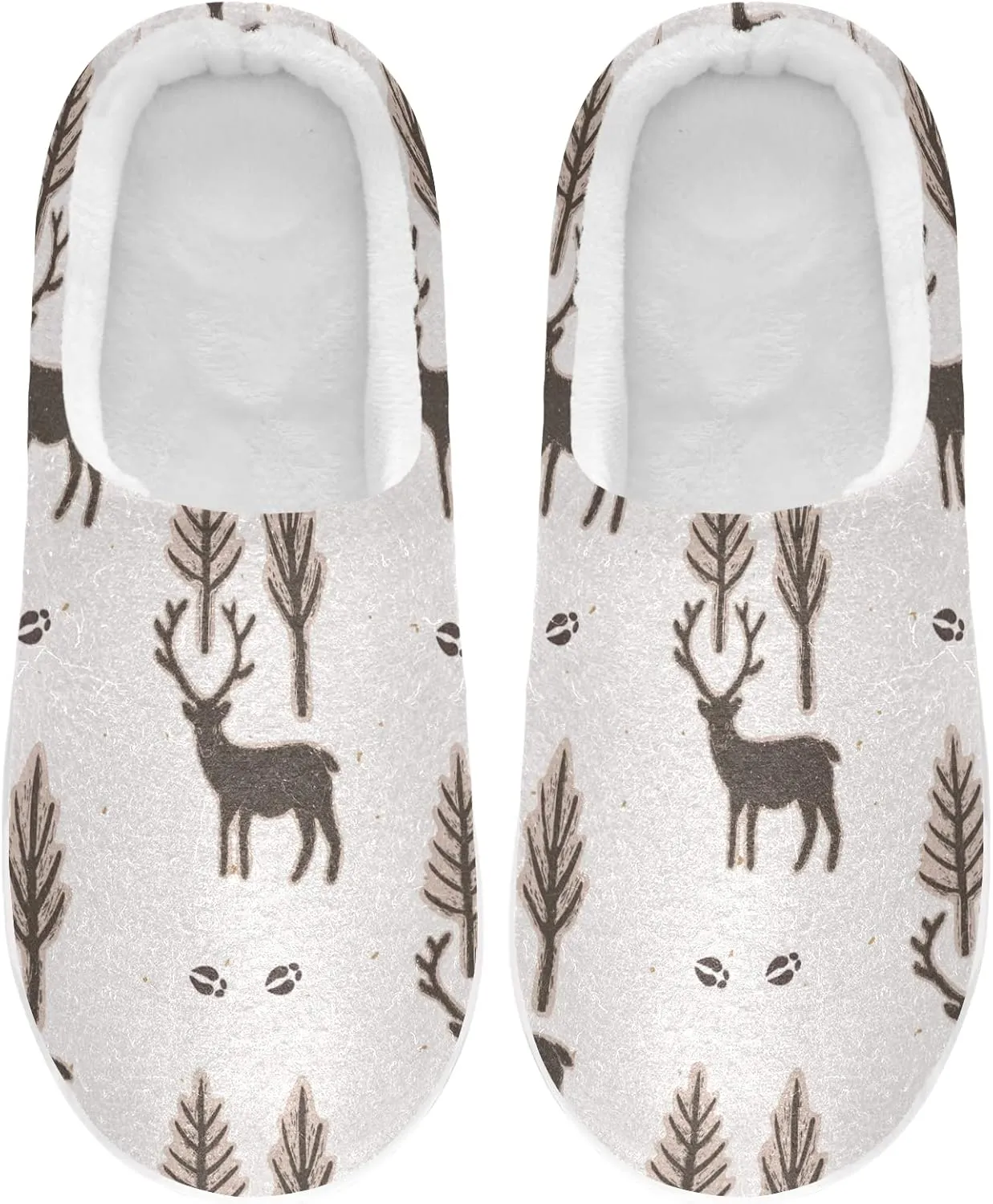 Oyihfvs Unisex Memory Foam Warm Slippers Comfort Soft Casual Shoes for Indoor Outdoor S-XXXL