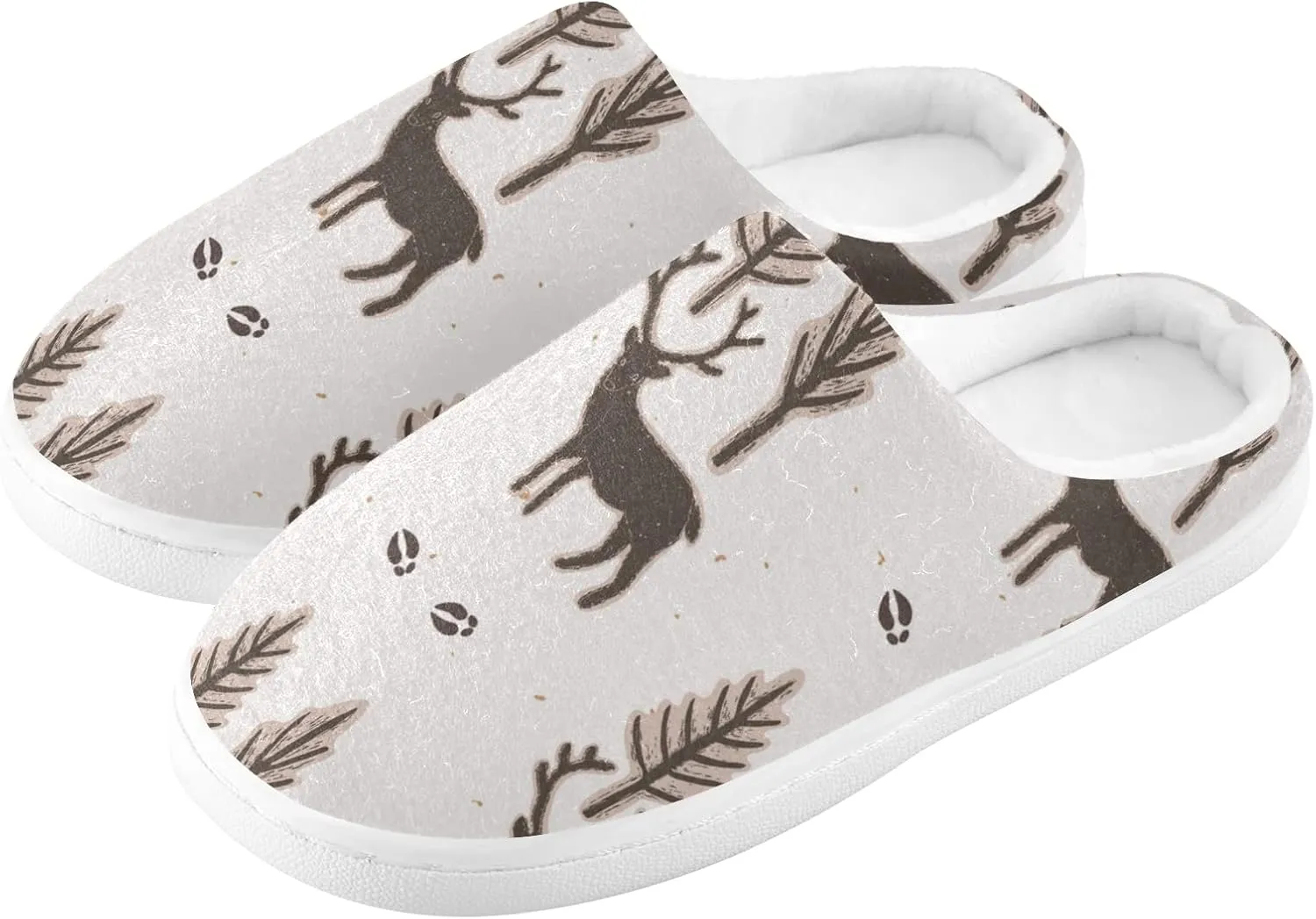 Oyihfvs Unisex Memory Foam Warm Slippers Comfort Soft Casual Shoes for Indoor Outdoor S-XXXL