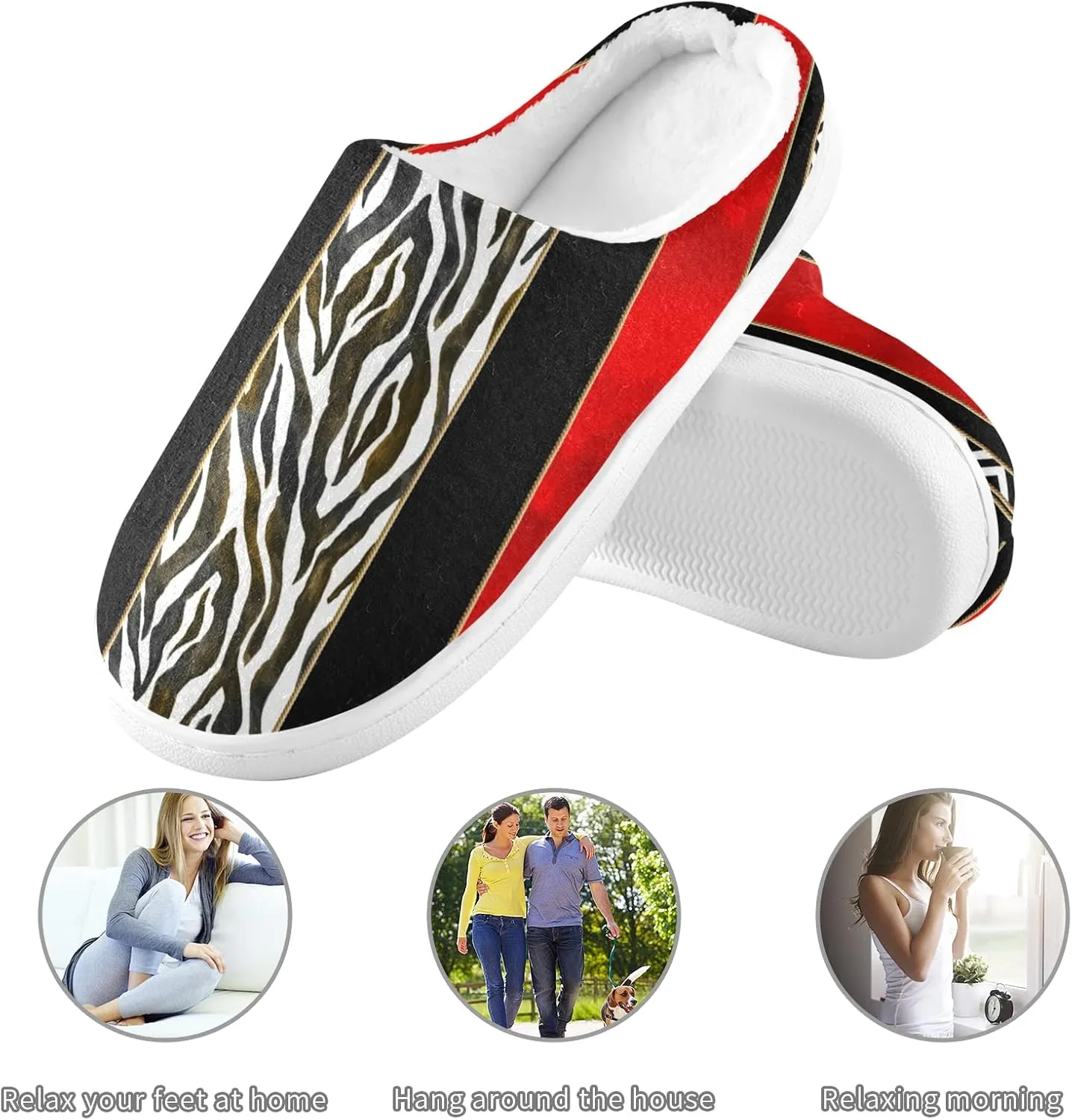 Oyihfvs Unisex Memory Foam Warm Slippers Comfort Soft Casual Shoes for Indoor Outdoor S-XXXL