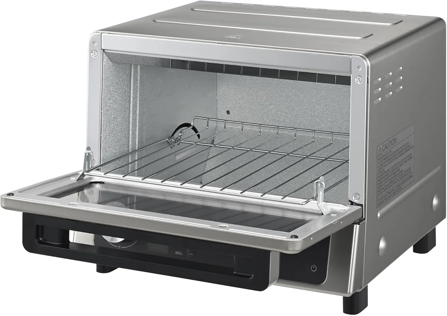 Panasonic FlashXpress Toaster Oven with Double Infrared Heating, 6 Auto Cook Options and Dial Temperature Control, 4-Slice Small Toaster Oven, 1300 Watts, PFAS-free - NB-G200P (Stainless Steel)