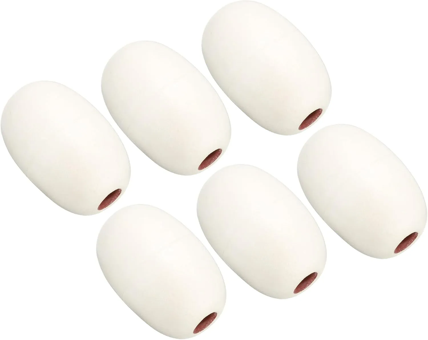 PATIKIL 5.51" x 3.54" Rope Float Buoy, 12 Pcs 570g Deep Water Floats Rope Float Buoy Great for Trail Markers Dock Floats Kayak Boats Swimming Pool, White