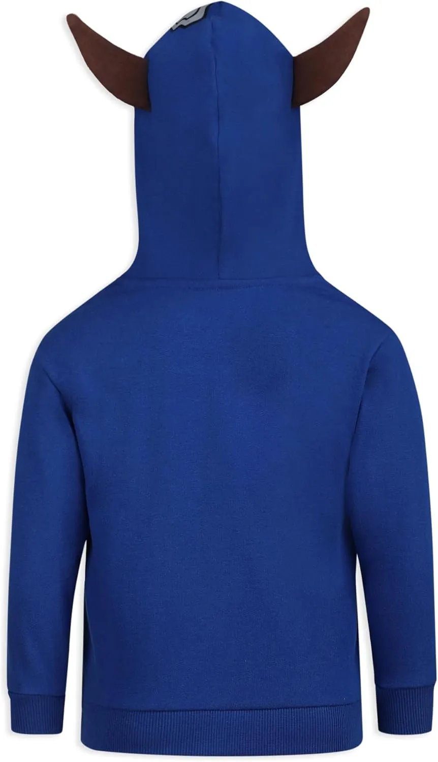 Paw Patrol Nickelodeon Marshall, Rubble or Chase Boys Zip Up Hoodie for Toddler and Little Kids