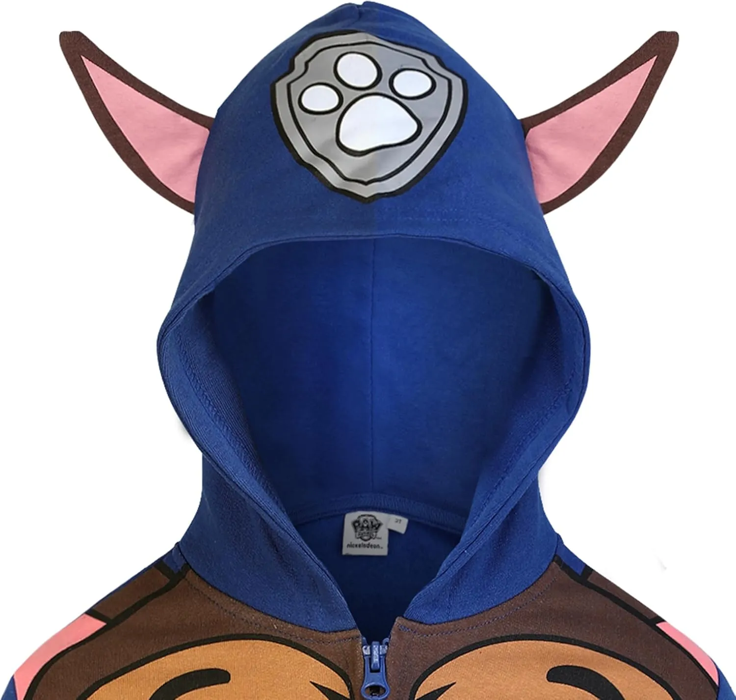 Paw Patrol Nickelodeon Marshall, Rubble or Chase Boys Zip Up Hoodie for Toddler and Little Kids
