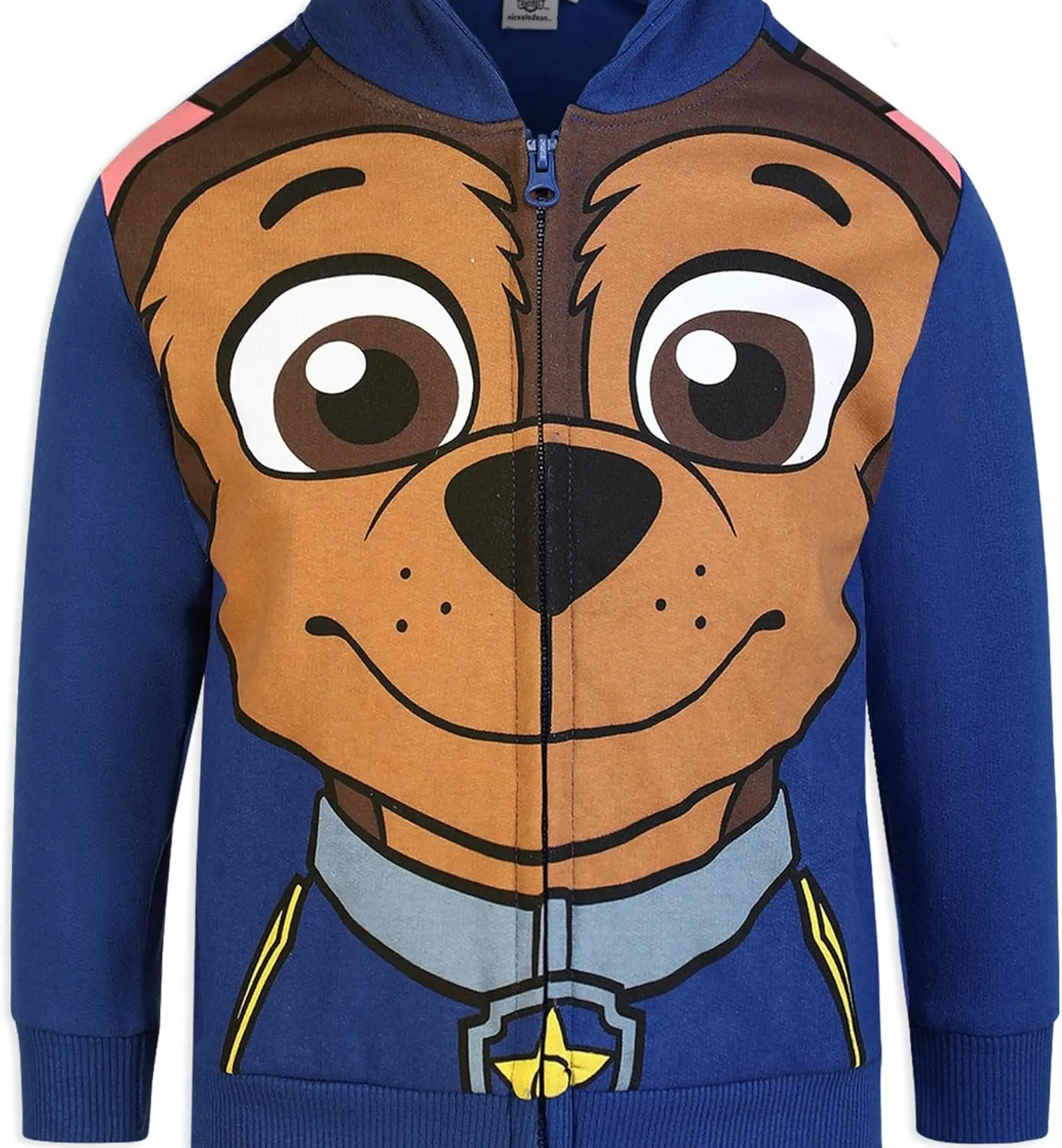 Paw Patrol Nickelodeon Marshall, Rubble or Chase Boys Zip Up Hoodie for Toddler and Little Kids
