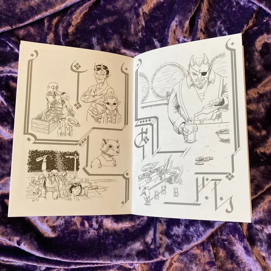 Planar Compass Coloring Book