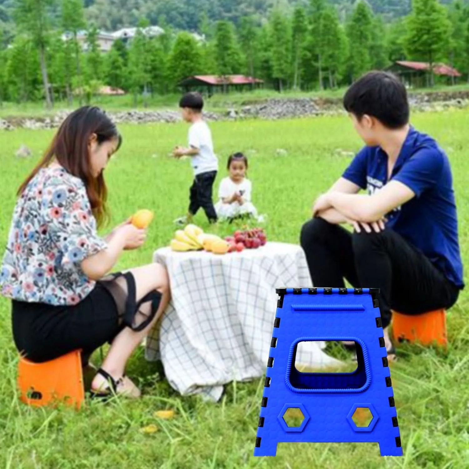 Plastic Pick And Move Strong Step Stool Table (18 Inch)