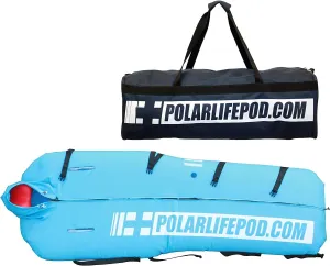 Polar Life Pod® portable, collapsible immersion system to facilitate rapid on-site cooling of individuals experiencing exertional heat illness.