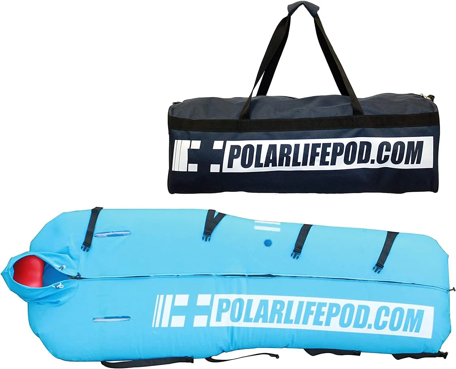Polar Life Pod® portable, collapsible immersion system to facilitate rapid on-site cooling of individuals experiencing exertional heat illness.