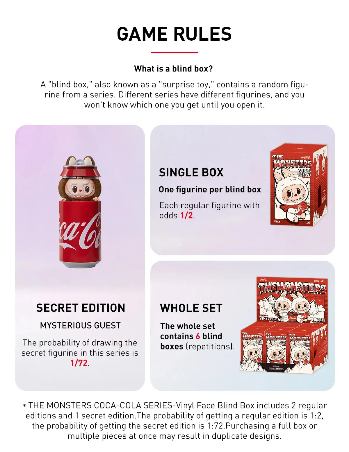POP MART THE MONSTERS Coca-Cola Series Vinyl Face Blind Box