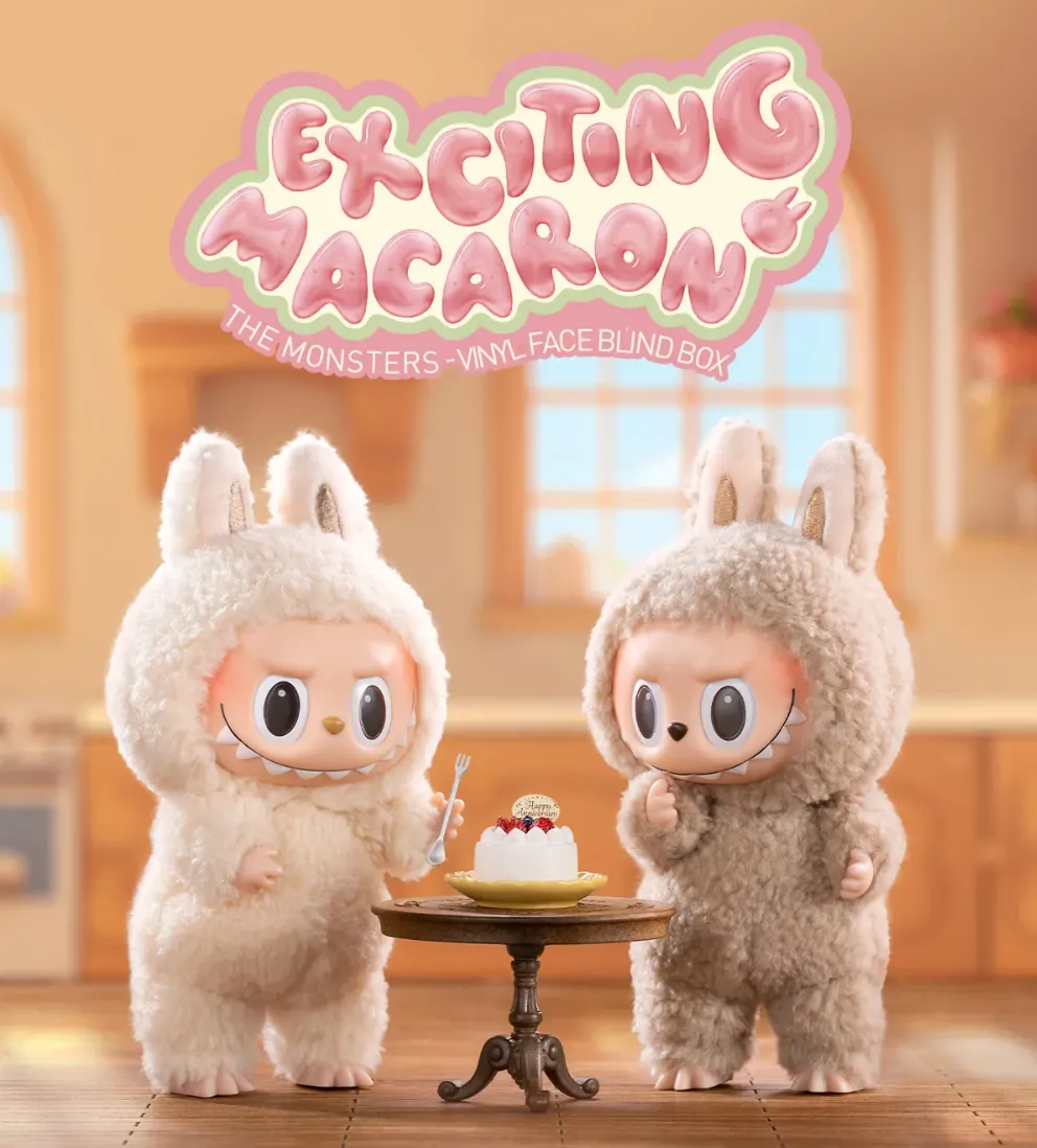 POP MART THE MONSTERS Exciting Macaron Vinyl Face Blind Box