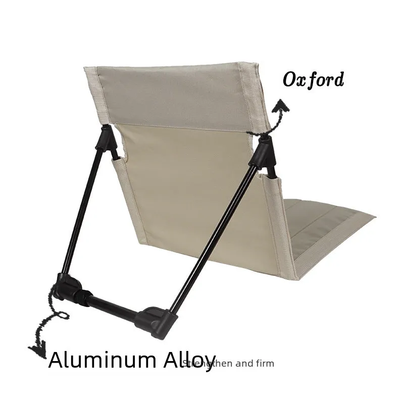 Portable And Foldable Camping Stool With Backrest