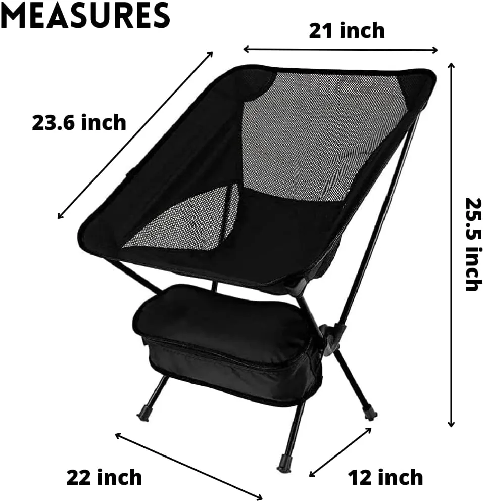 Portable Beach Camping Accessories, Garden Resistant Aluminum seat Reclining transportable Chair, 23x26 for Adults, Blue