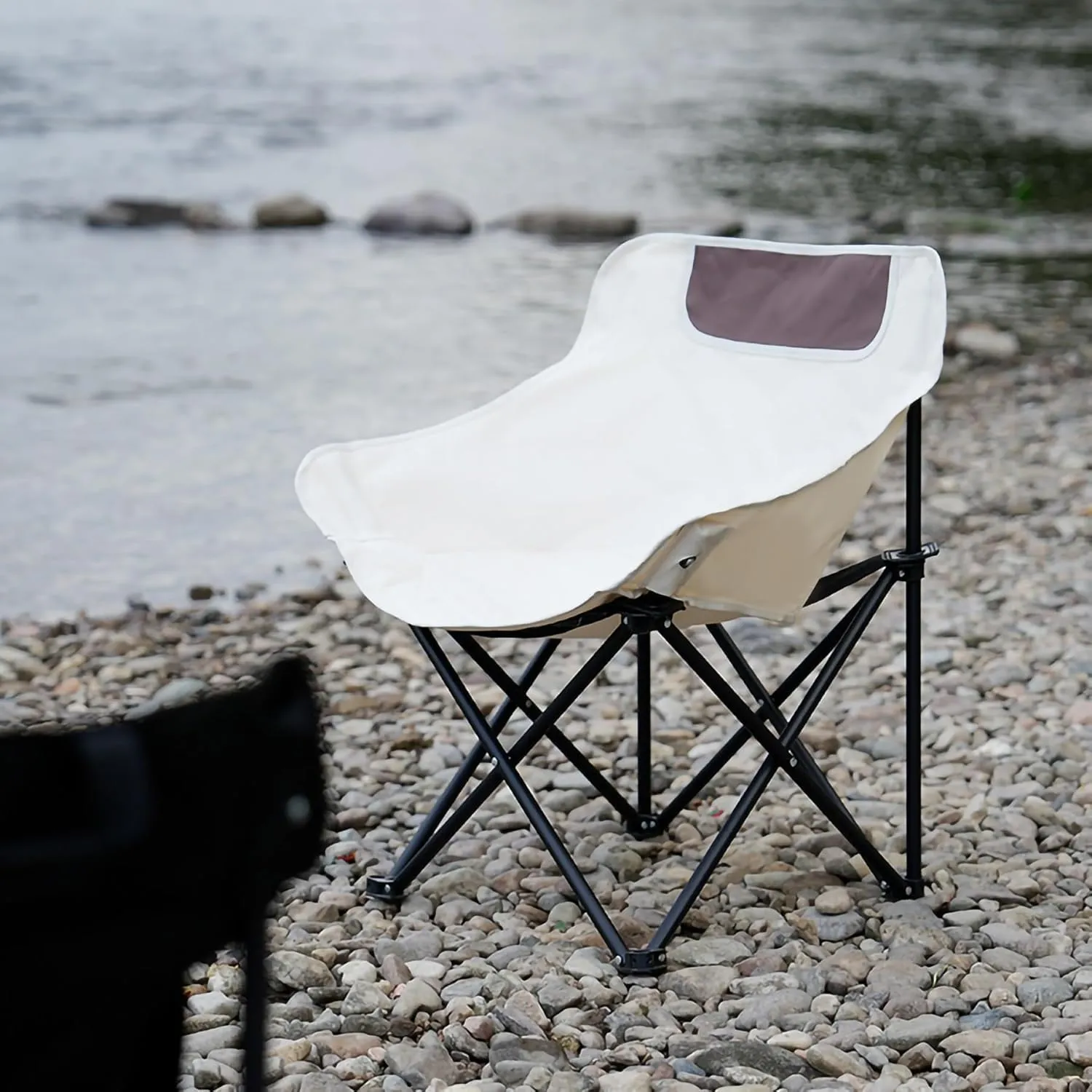 Portable Camp Chairs for Adults, Sturdy and Durable Camp Chairwith Carry Bag, Lightweight Camping Chairs for Beach Garden, Terrace (Color : Blue)
