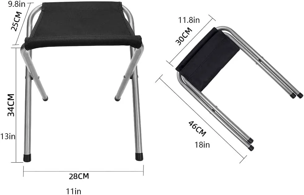 Portable Camping Stool Compact Folding Stool, Suitable for Camping, Fishing, Gardening, Traveling and Beach (Color : B)