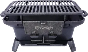 Portable Charcoal Grill for Memorable Outdoor Moments, Compact Cast Iron Design, Camping and Tailgating