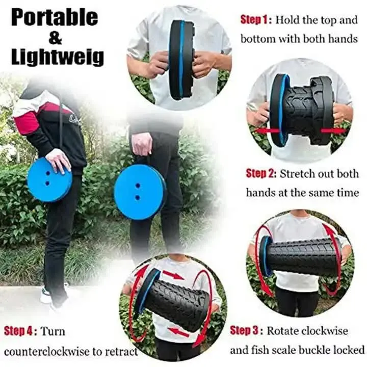 Portable Collapsible Telescopic Stool - Foldable, Lightweight, Adjustable, and Compact Camping Chair (Black)