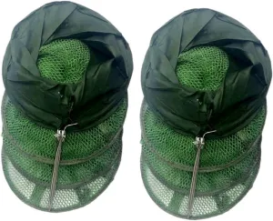 Portable Fish Guard Net 2pcs Mesh Fishing Gear Foldable Quick Setup 30x200cm