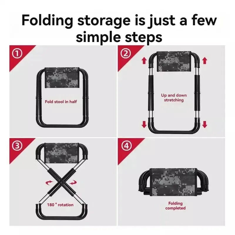 Portable Folding Beach Chair - Compact Horse-Shaped