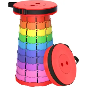 Portable Folding Camping Stool Red - Sunshine