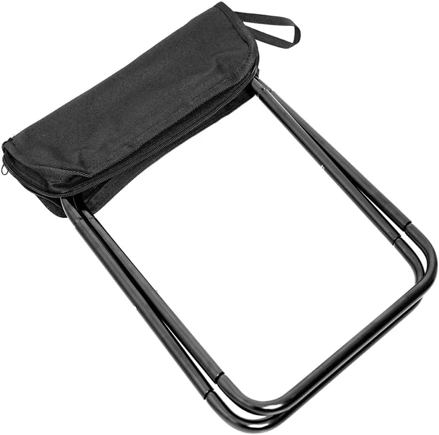 Portable Folding Camping Stool Zip Packed Stool Lightweight Collapsible Stool for Outdoor Camping