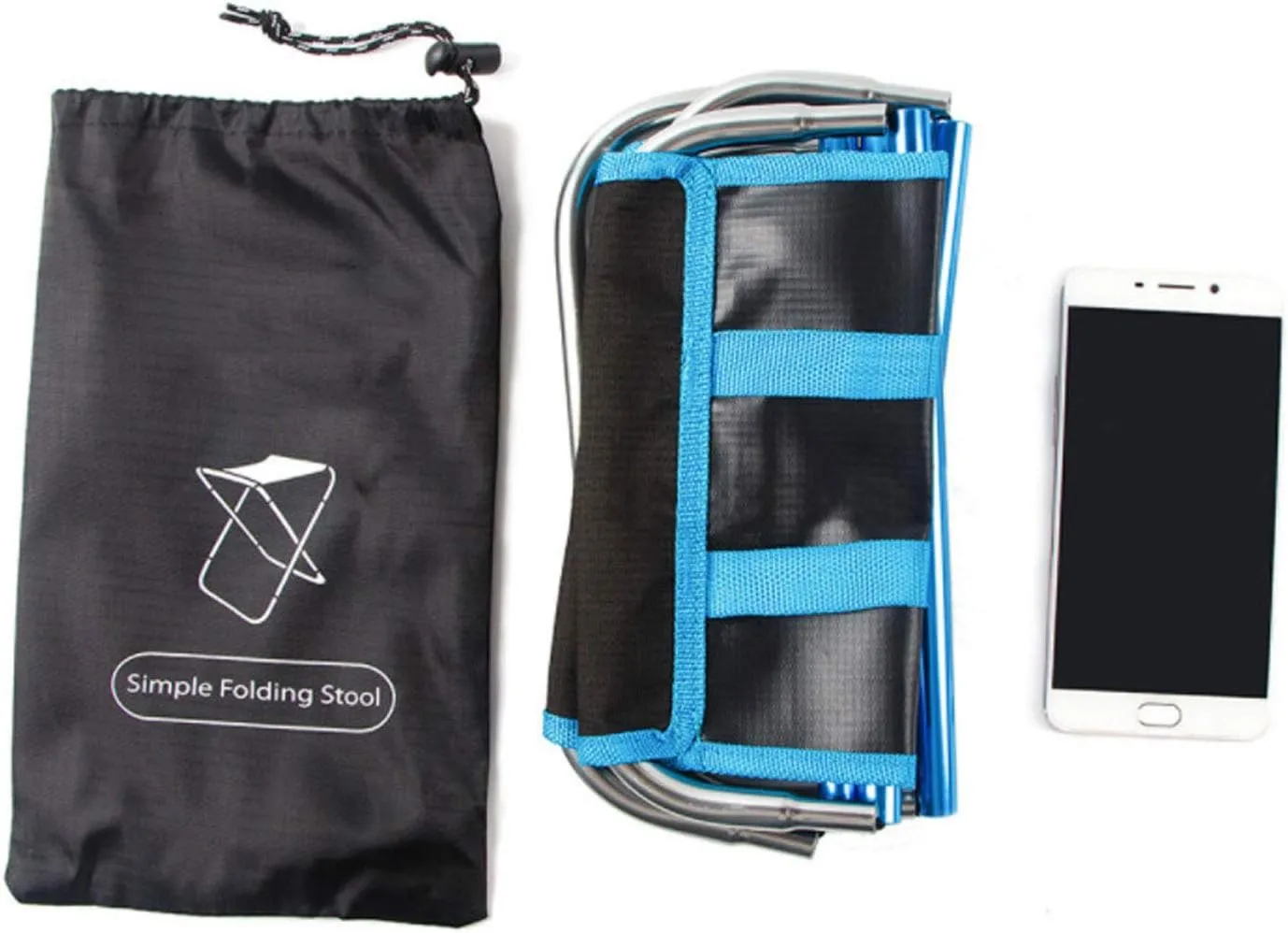 Portable Folding Stool Outdoor Foldable Lightweight Aluminum Stools for Fishing Picnic Camping BBQ Travel,1