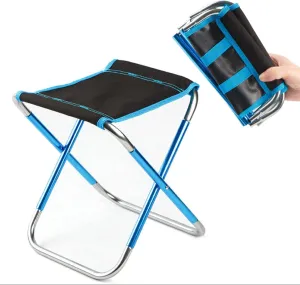 Portable Folding Stool Outdoor Foldable Lightweight Aluminum Stools for Fishing Picnic Camping BBQ Travel,1