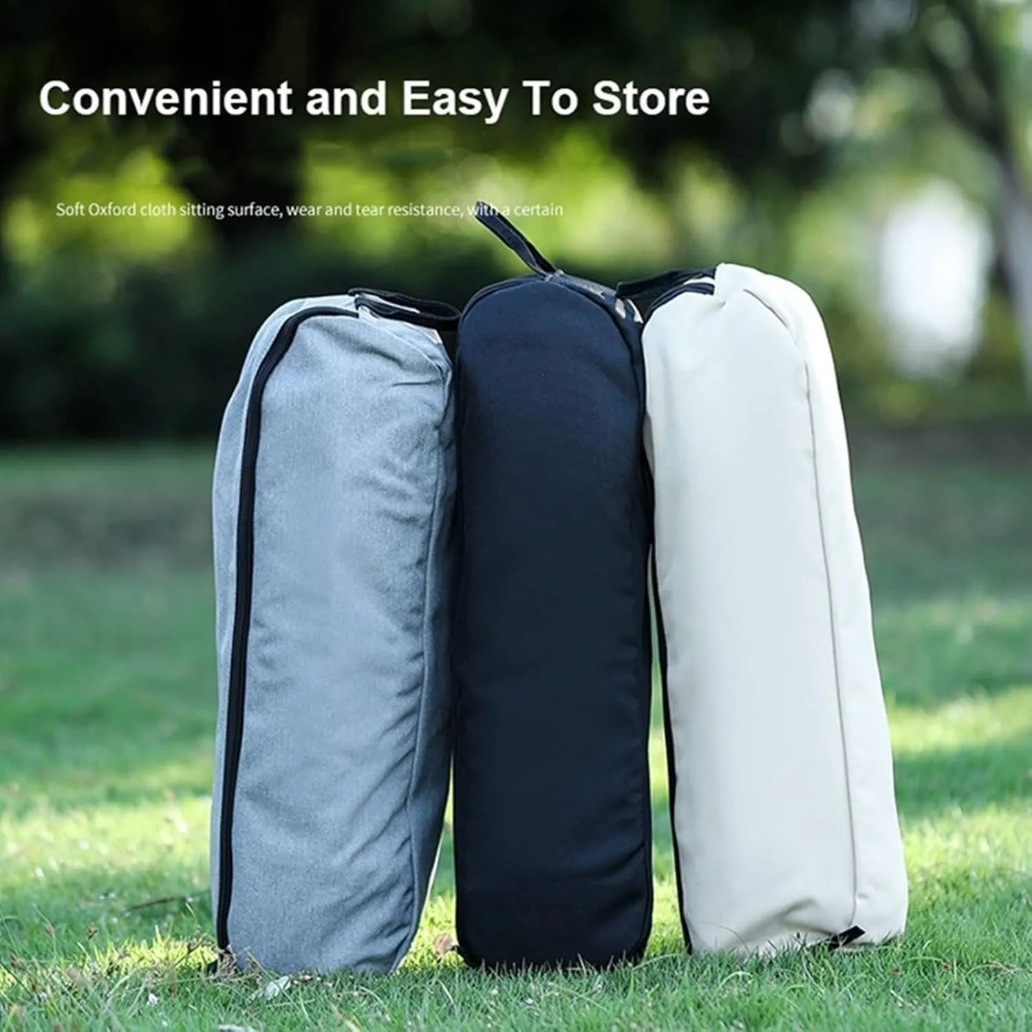 Portable Folding Stool - Portable Lightweight Aluminum Camping Picnic Chairs Outdoor Travelling Fishing Hiking Seat Tools(Gray)