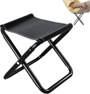 Portable Folding Stool, ul-tralight Camping Portable Chair with Carry Bag, Aluminum Alloy Bracket, Lightweight Stool Seat, Portable Camping Stools for Adults for Outdoor, Fishing, Beach