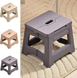 Portable Folding Stool Ultra-Light Fishing Chair Outdoor Folding Camping Stool ABS Folding Stool Portable Foldable Stool Portable Beach Chair Camping Party Stool, White,Pink,Gray (Gray)