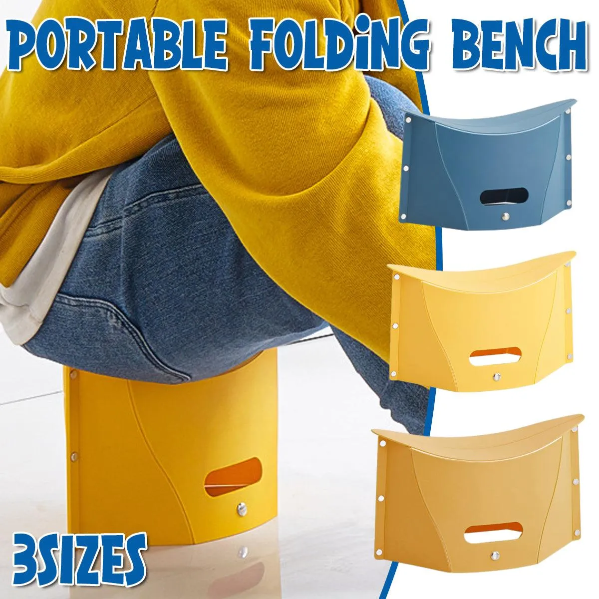 Portable Outdoor Folding Stool Camping Fishing Chair Lightweight for Travel