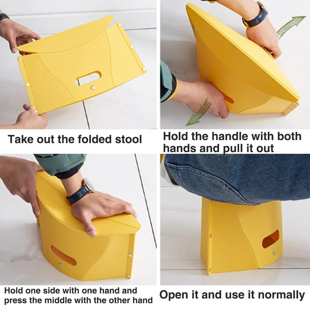 Portable Outdoor Folding Stool Camping Fishing Chair Lightweight for Travel
