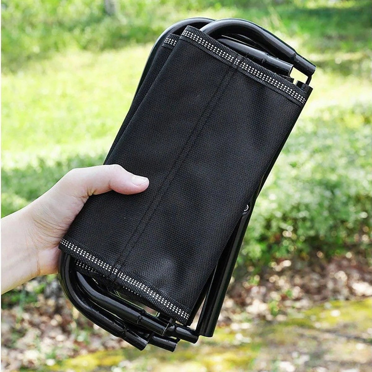 Portable Outdoor Folding Stool Travel Camping Fishing Small Foldable Chair Mat
