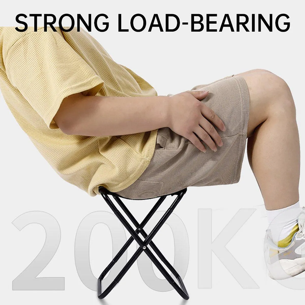 Portable Outdoor Folding Stool Travel Camping Fishing Small Foldable Chair Mat
