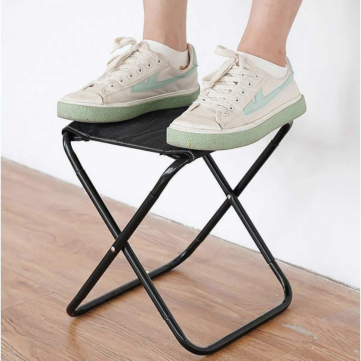 Portable Outdoor Folding Stool Travel Camping Fishing Small Foldable Chair Mat