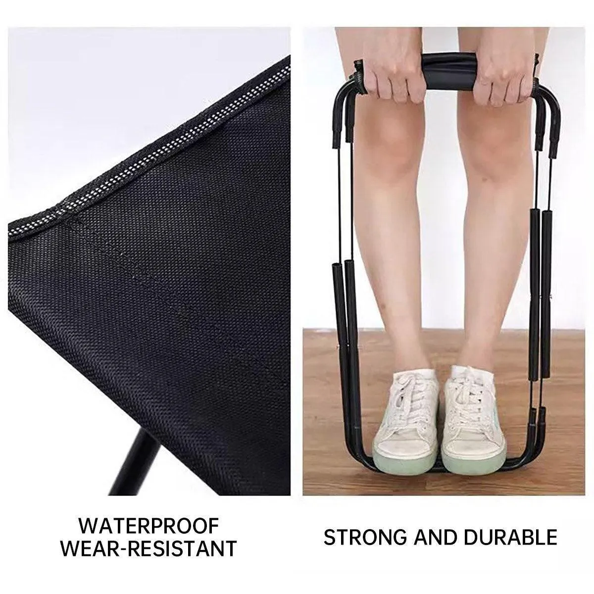Portable Outdoor Folding Stool Travel Camping Fishing Small Foldable Chair Mat