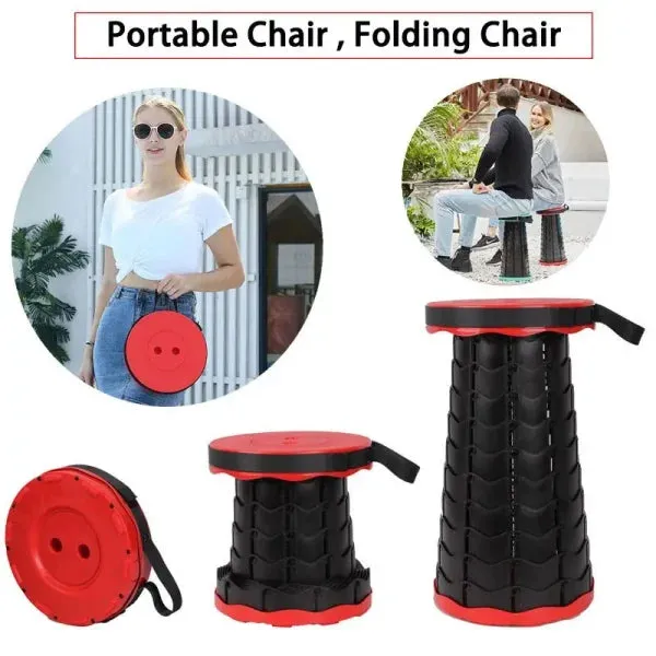 Portable Telescoping Folding Stool Lightweight.
