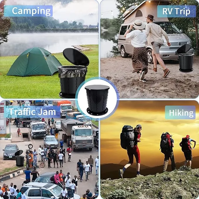 Portable Toilet For Camping Bucket Toilet | Camping Toilets Portable Folding Toilet Bucket | Retractable Toilet Camping Potty For Adults With Bags For Outdoor Camp Boat Toilet Bucket