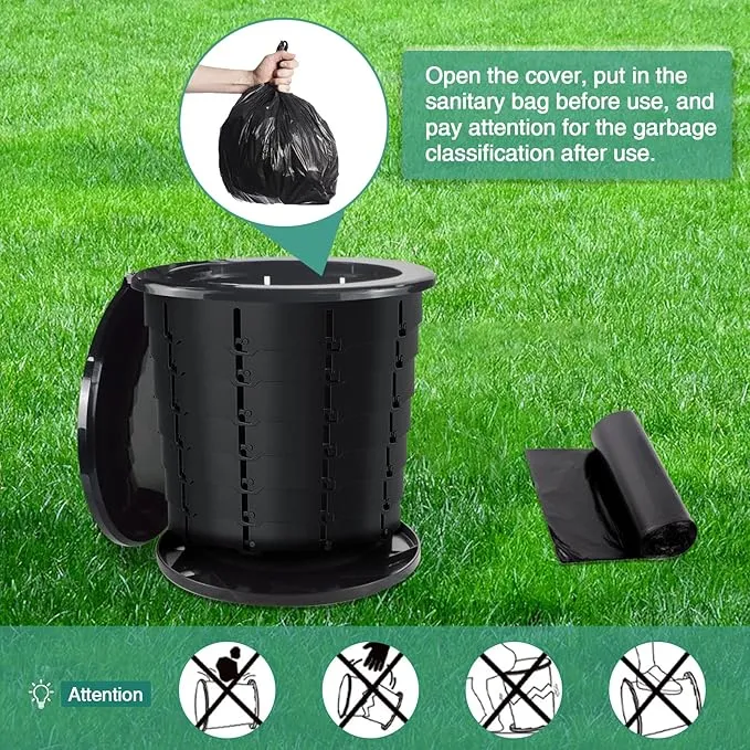 Portable Toilet For Camping Bucket Toilet | Camping Toilets Portable Folding Toilet Bucket | Retractable Toilet Camping Potty For Adults With Bags For Outdoor Camp Boat Toilet Bucket