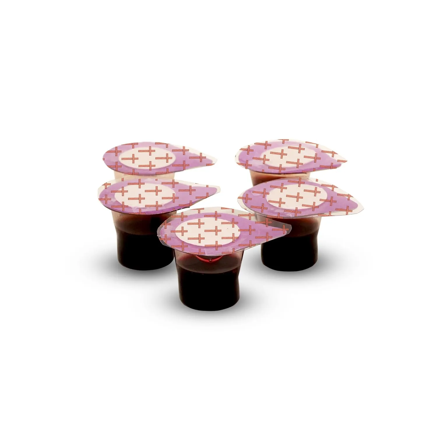 Prefilled Communion Cups and Wafer Set for Holy Eucharist Celebration in Hospitals, Summer Camps & More, Box of 250, Made with Concord Grape Juice & Wafer