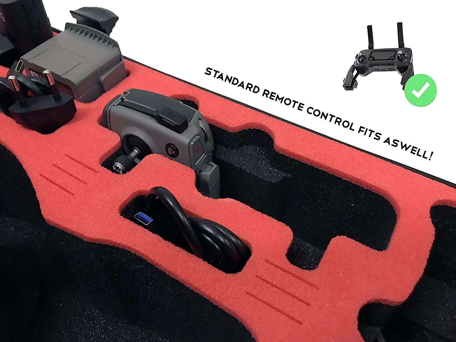 Professional backpack for DJI Goggles also RE and DJI Mavic 2 Pro & Zoom - Made in Germany - incl. Rain cape