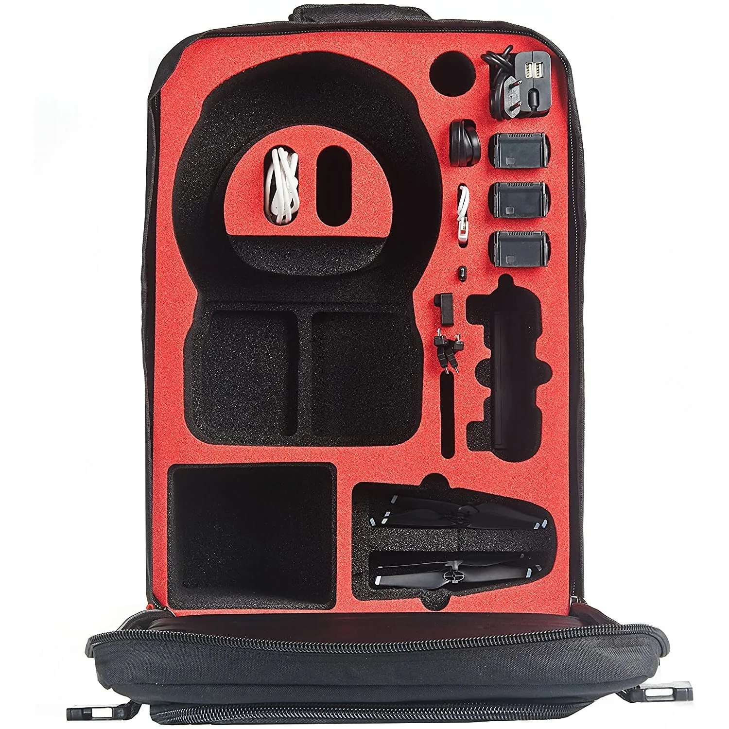 Professional case / box / transport box suitable for DJI Mavic Air with space for many batteries and accessories of the large Mavic Air Fly More Combo Edition from the market leader MC-CASES® - Made in Germany - 5 year guarantee