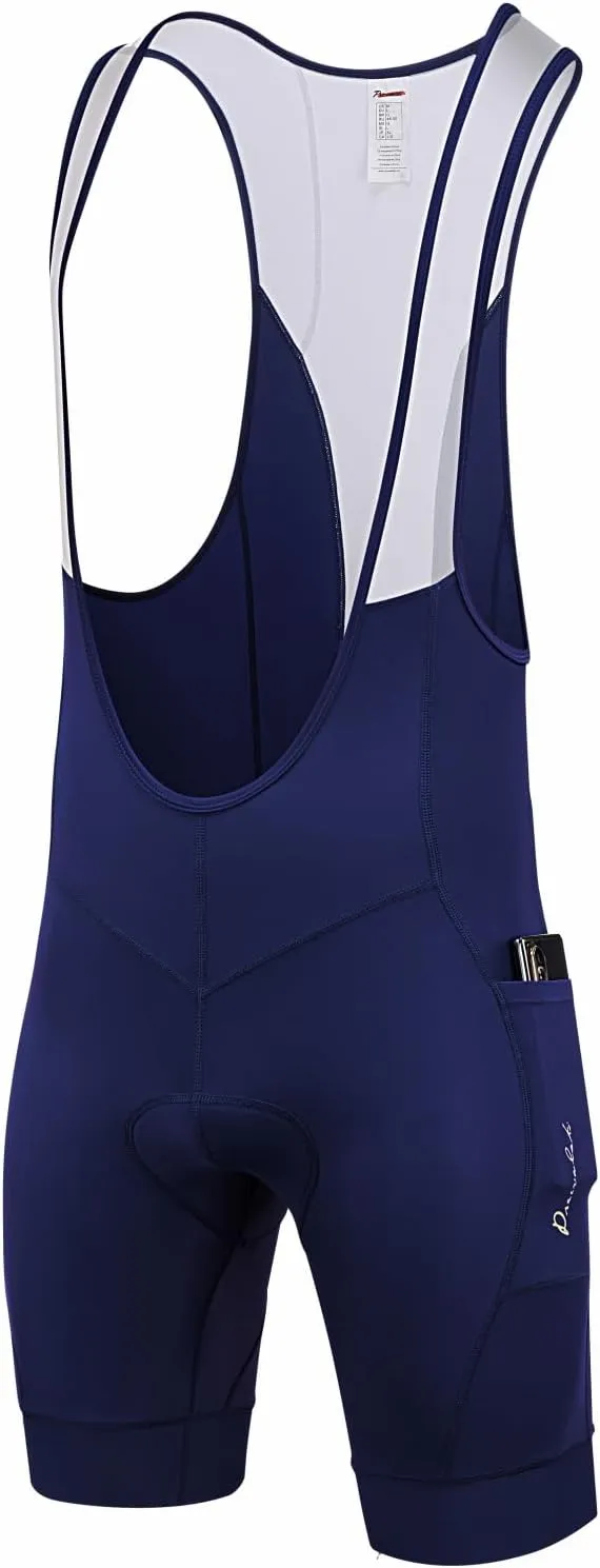 Przewalski Men’s 3D Padded Cycling Bike Bib Shorts, Bicycle Biking Bib Shorts